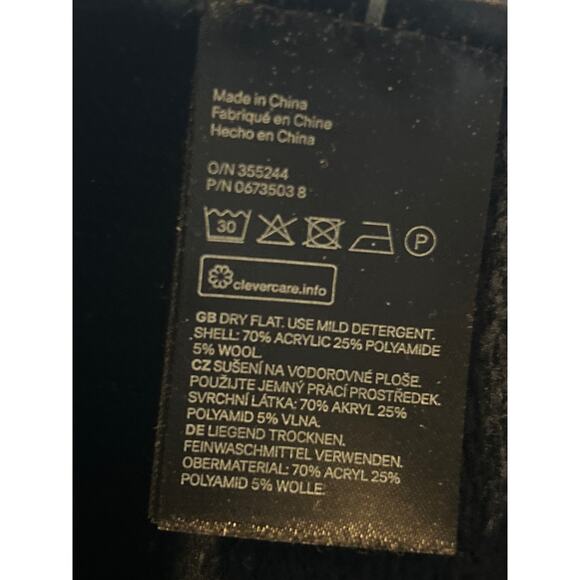 GUC H&M Men's Navy Blue Collared Sweater 5% Wool Long Sleeve Size XL - Picture 4 of 5